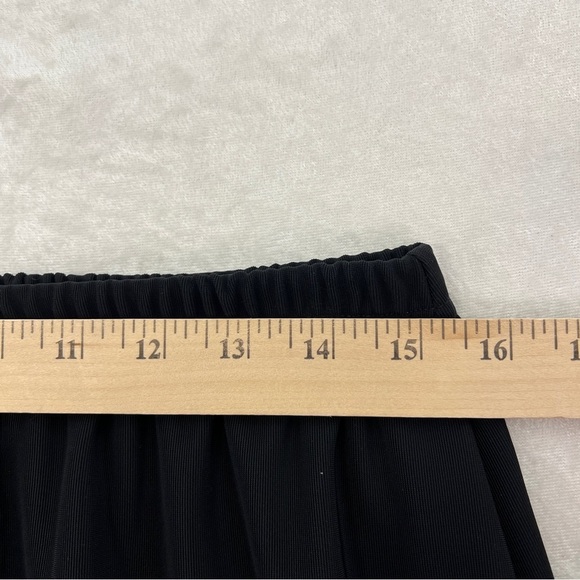 FRAZIER LAWRENCE Black Stretchy Maxi Skirt‎ Womens 1X Thick Jersey Knit Holidays - Picture 7 of 10